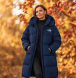 Long Hooded Down Coat