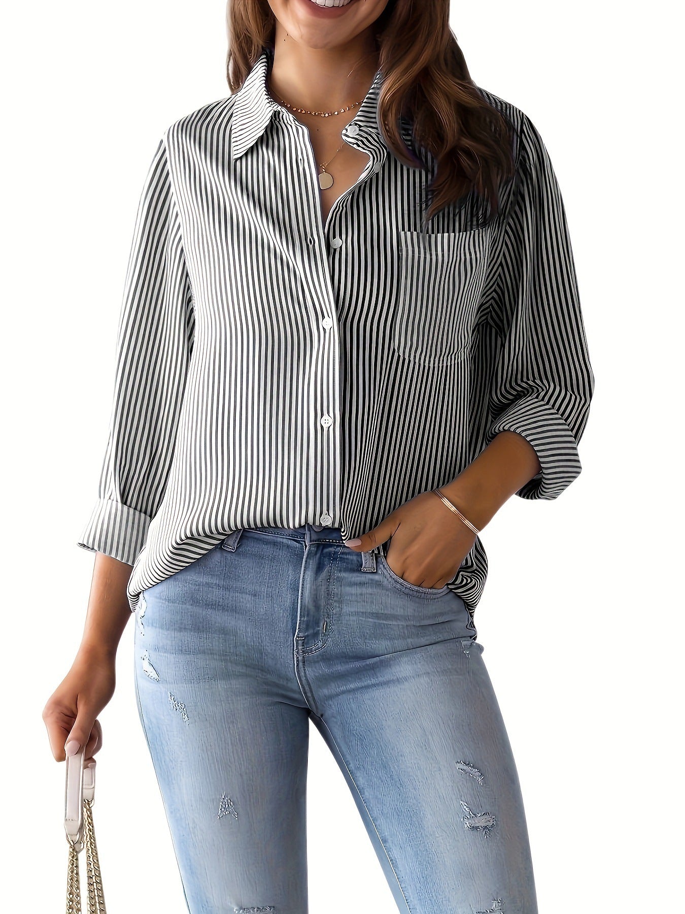Women's Loose Casual Long-Sleeved Shirt