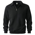 Men's Outdoor Casual Lapel Half-Zip Pullover Sweatshirt