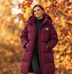 Long Hooded Down Coat